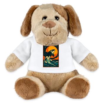 Sunset Orca, Liebe Meerestiere - MiniFeet® Hund Helge - Weiß - Vorne