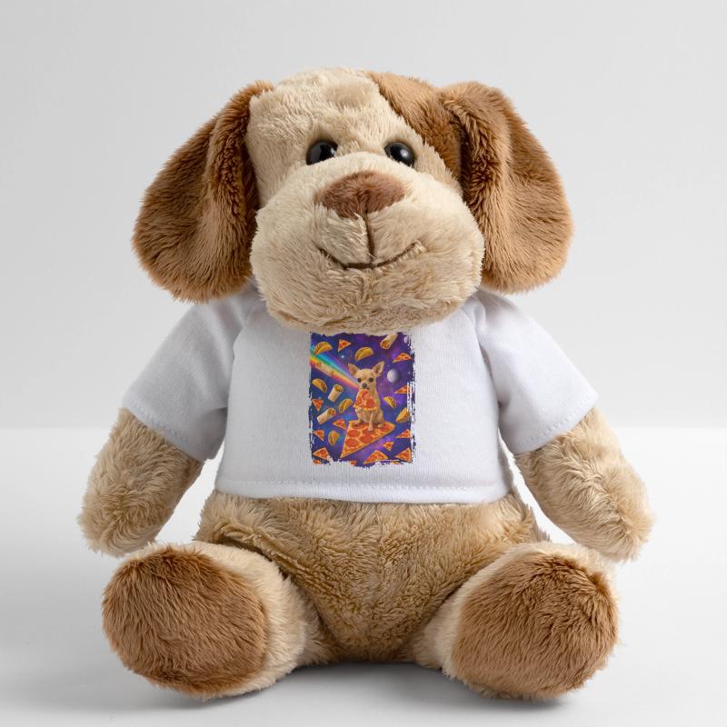 Nourriture spatiale avec chien et pizza Chien en peluche Helge MiniFeet®