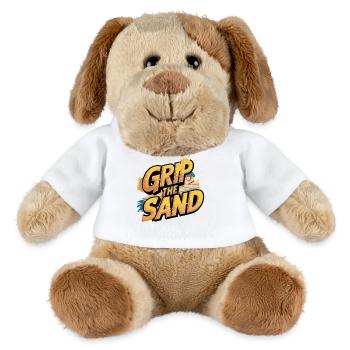 Grip The Sand Beach Volleyball Motif - MiniFeet® Dog Helge - white - Front