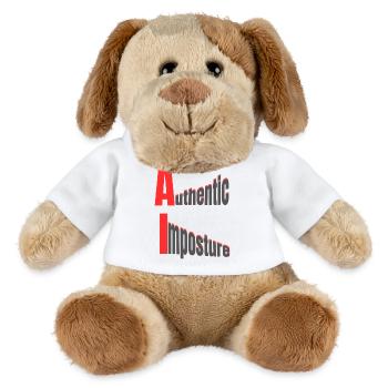 AI – Authentic Imposture – Strong Graphic Design - MiniFeet® Dog Helge - white - Front
