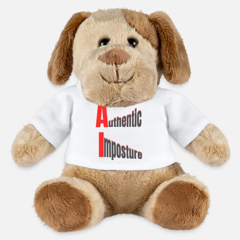 AI – Authentic Imposture – Strong Graphic Design - MiniFeet® Dog Helge - white