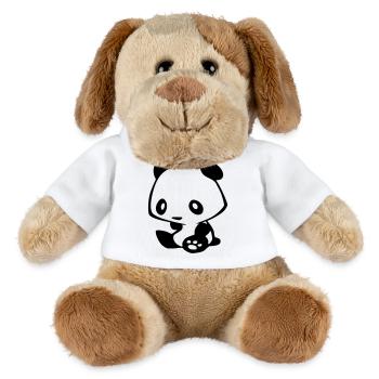 Kawaii Panda – Süßer Manga Bär Bambus - MiniFeet® Hund Helge - Weiß - Vorne
