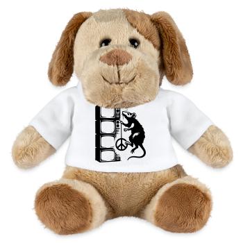 Rat with screen - MiniFeet® Dog Helge - white - Front