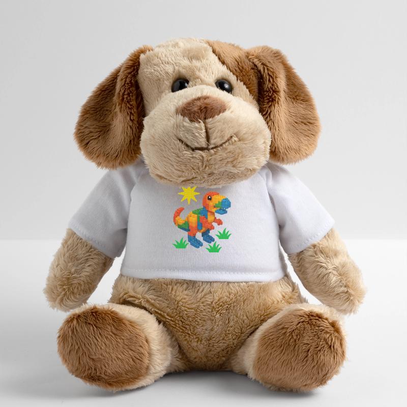 Dinosaur Made Of Bricks Creative Block Builder MiniFeet® Dog Helge