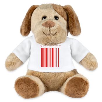 Rayure d’urgence contrastée - Chien en peluche Helge MiniFeet® - blanc - Devant