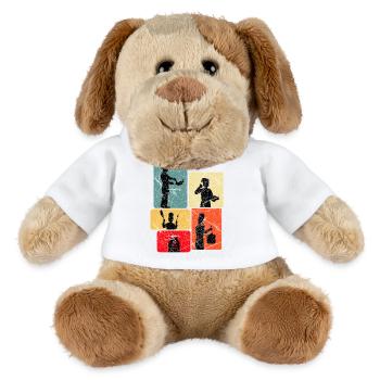 Küchenhelden Silhouetten Muster - MiniFeet® Hund Helge - Weiß - Vorne