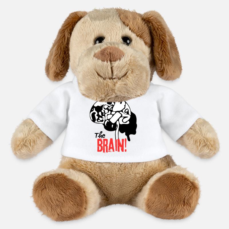The Brain Pattern Print - MiniFeet® Dog Helge - white