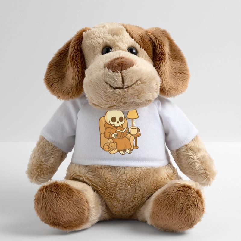 Reading Skeleton – Lecture Douillette Chien en peluche Helge MiniFeet®