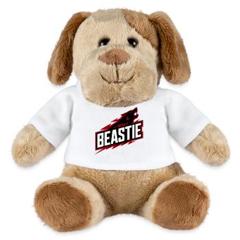 Logo de la Bestialité - Chien en peluche Helge MiniFeet® - blanc - Devant