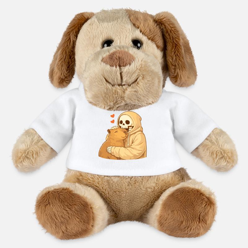 Cozy Skeleton with Capybara – Security - MiniFeet® Dog Helge - white