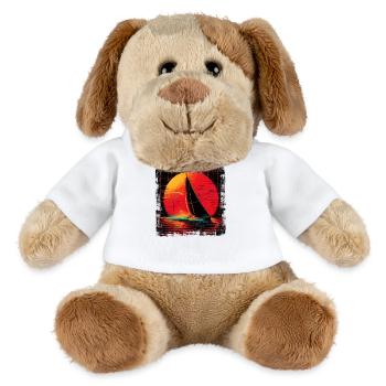 90er Segelschiff - MiniFeet® Hund Helge - Weiß - Vorne