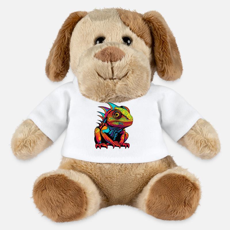 Leguan Comic Tier - MiniFeet® Hund Helge - Weiß