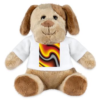 Lava-Welle Farbenspiel - MiniFeet® Hund Helge - Weiß - Vorne