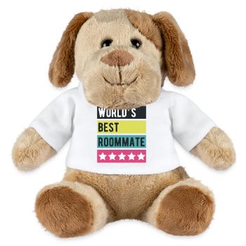 Stars rétro du meilleur colocataire du monde - Chien en peluche Helge MiniFeet® - blanc - Devant