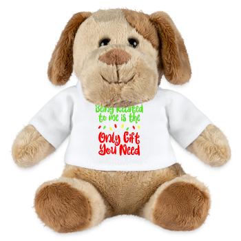 Mit mir verwandt zu sein ist alles, was du zu Weih - MiniFeet® Hund Helge - Weiß - Vorne