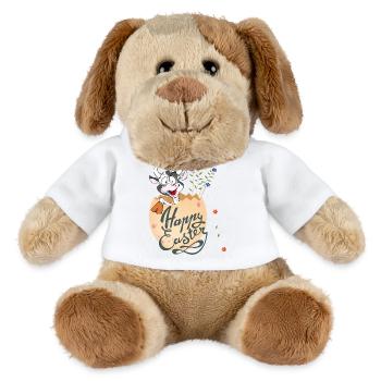 Joyeuses Pâques - Chien en peluche Helge MiniFeet® - blanc - Devant
