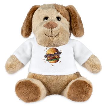 Planète Gourmet Burger - Chien en peluche Helge MiniFeet® - blanc - Devant