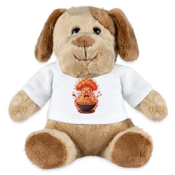 Wutbowl Brennendes Reisgericht - MiniFeet® Hund Helge - Weiß - Vorne