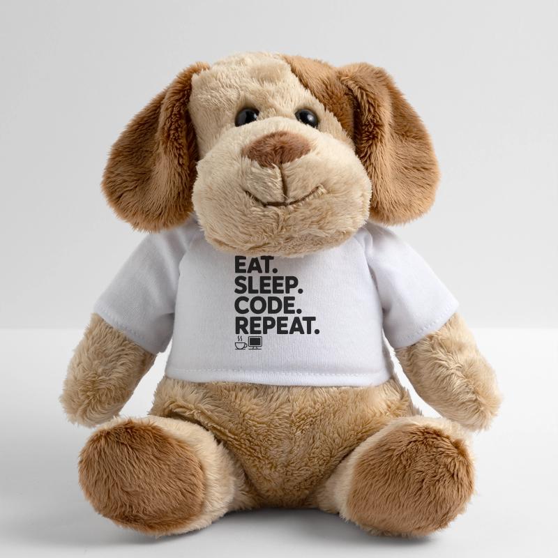 Eat. Sleep. Code. Repeat. MiniFeet® Dog Helge