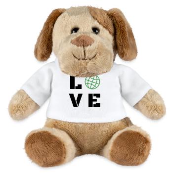 Love Earth Day Ecology Green Globe Planet Art - MiniFeet® Hund Helge - Weiß - Vorne