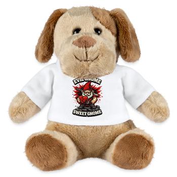 Evil Gnome, Dark Gnome, Goth Gnome, Funny Gnome - MiniFeet® Dog Helge - white - Front