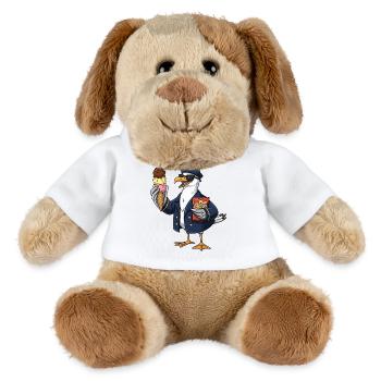 Cooler Möwenkapitän Mit Eis Und Chips - MiniFeet® Dog Helge - white - Front