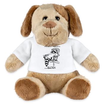 Mach ich... gleich... Waschbär - MiniFeet® Hund Helge - Weiß - Vorne