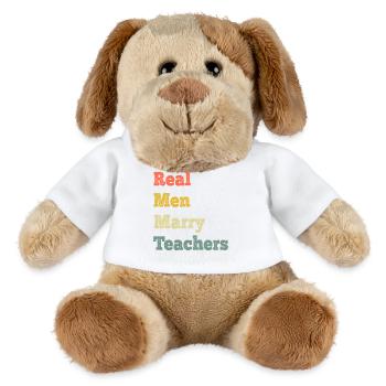 Real Men Marry Teachers - MiniFeet® Dog Helge - white - Front