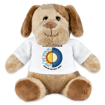 März-Tagundnachtgleiche Tag und Nacht Frühlings-Tagundnachtgleiche - MiniFeet® Hund Helge - Weiß - Vorne