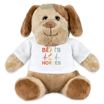 Ich liebe Reiten - MiniFeet® Hund Helge - Weiß - Vorne