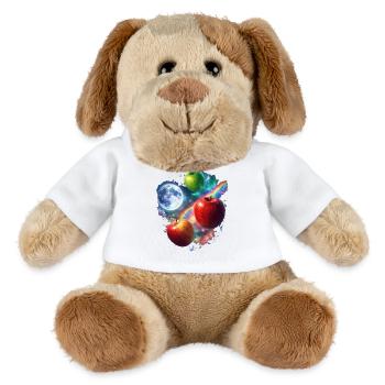 Kosmische Apfelwelten - MiniFeet® Hund Helge - Weiß - Vorne