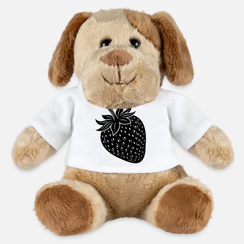 Strawberry Fruit Silhouette - MiniFeet® Dog Helge - white