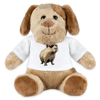 Capybara mit Sonnenbrille - MiniFeet® Hund Helge - Weiß - Vorne