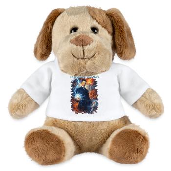 Nikola Portrait - Chien en peluche Helge MiniFeet® - blanc - Devant