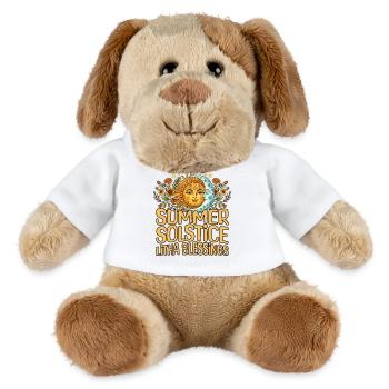 Litha Pagan: Sommersonnenwende, Mittsommer, Mittsommer, Mittsommer. - MiniFeet® Hund Helge - Weiß - Vorne