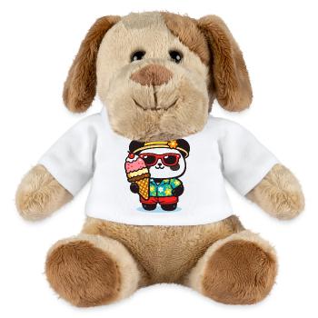 Panda Surf avec Glace - Chien en peluche Helge MiniFeet® - blanc - Devant