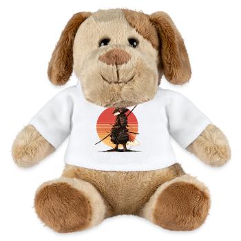 Samurai-Fuchs bei Sonnenuntergang - MiniFeet® Hund Helge - Weiß - Vorne