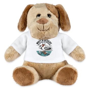  Watt'n Gesicht Salzig Wie Die Nordsee Möwe - MiniFeet® Hund Helge - Weiß - Vorne