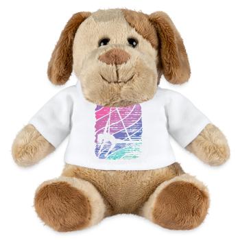 Vertical Cloth Vintage Aerial Acrobatics Aerial Silk - MiniFeet® Dog Helge - white - Front