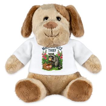 Voleur pique-de ratons laveurs - Chien en peluche Helge MiniFeet® - blanc - Devant