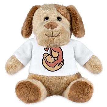 Mother Child Hug Love - MiniFeet® Dog Helge - white - Front