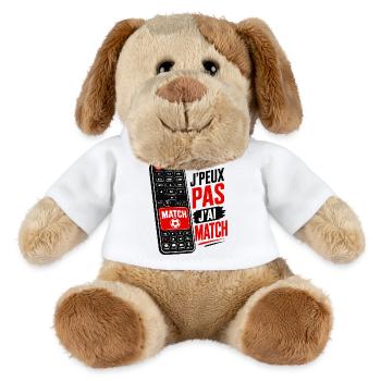J'Peux Pas J'Ai Match Télécommande Coupe Du Monde - Chien en peluche Helge MiniFeet® - blanc - Devant