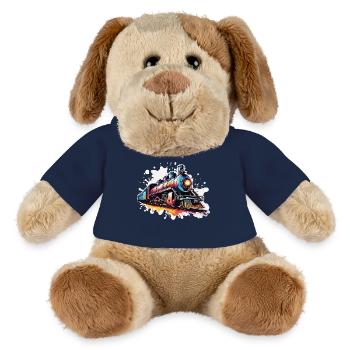 Zug / Lokomotive / Dampflok / Eisenbahn / Lock - MiniFeet® Hund Helge - French Navy - Vorne