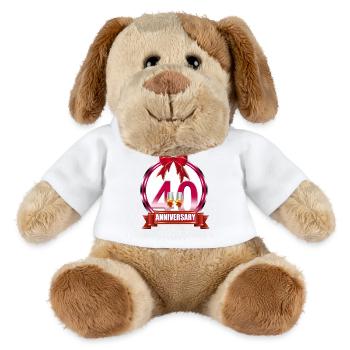40th wedding Anniversary Ruby wedding anniversary - MiniFeet® Dog Helge - white - Front