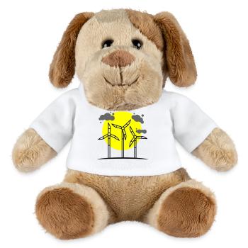 Windrad Erneuerbare Energie - MiniFeet® Hund Helge - Weiß - Vorne