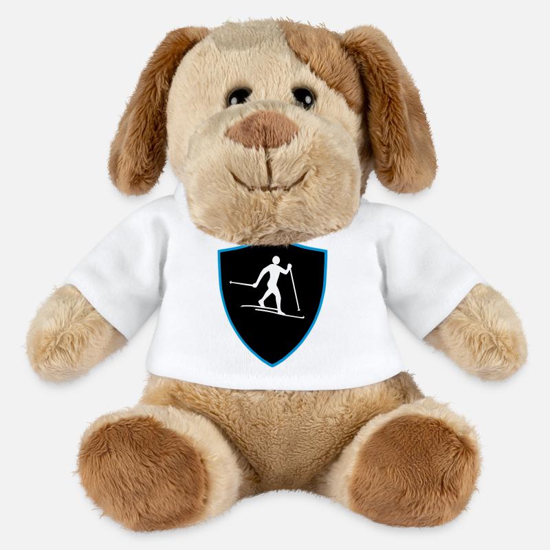Langlauf Schild - MiniFeet® Hund Helge - Weiß