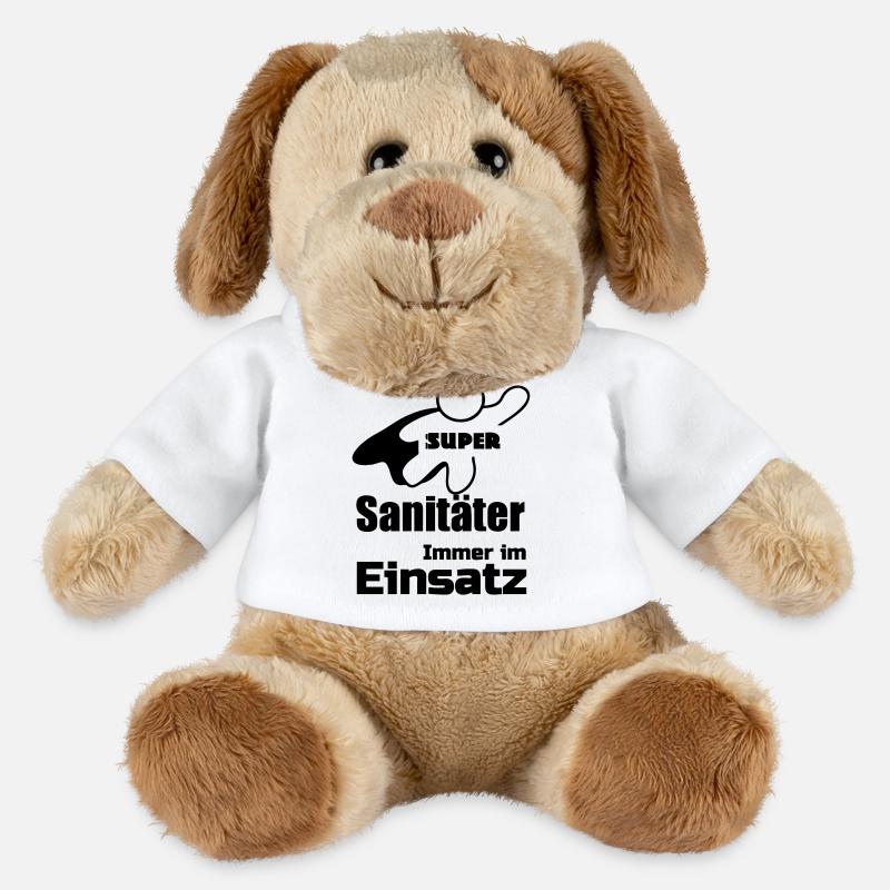 Super Sanitäter Geschenk - MiniFeet® Hund Helge - Weiß