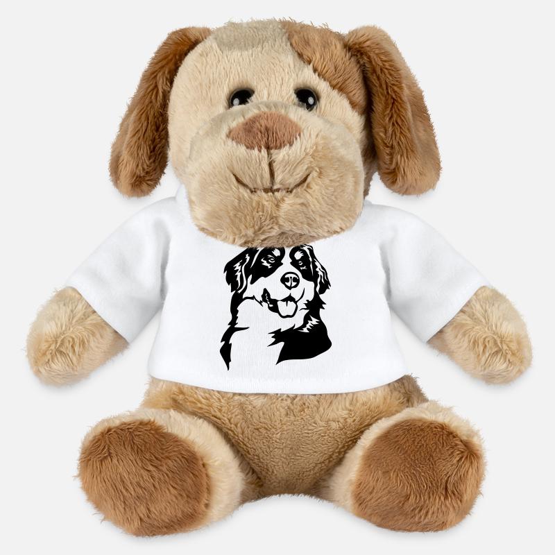 Tête de bouvier bernois - Chien en peluche Helge MiniFeet® - blanc
