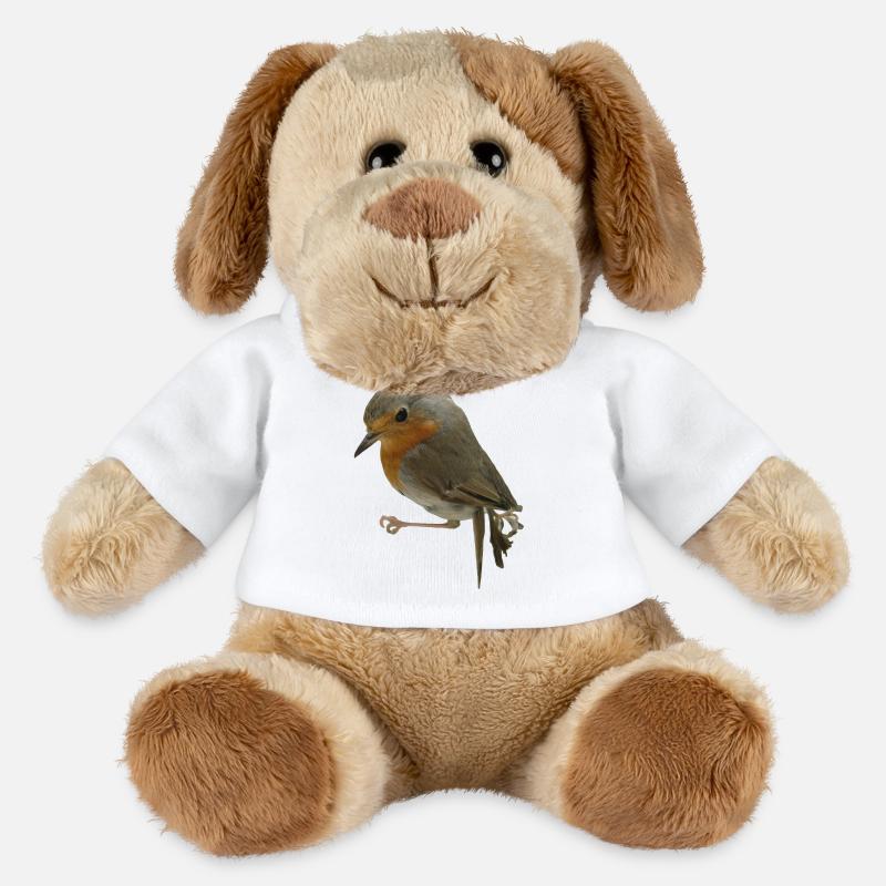 Rotkehlchen - MiniFeet® Hund Helge - Weiß
