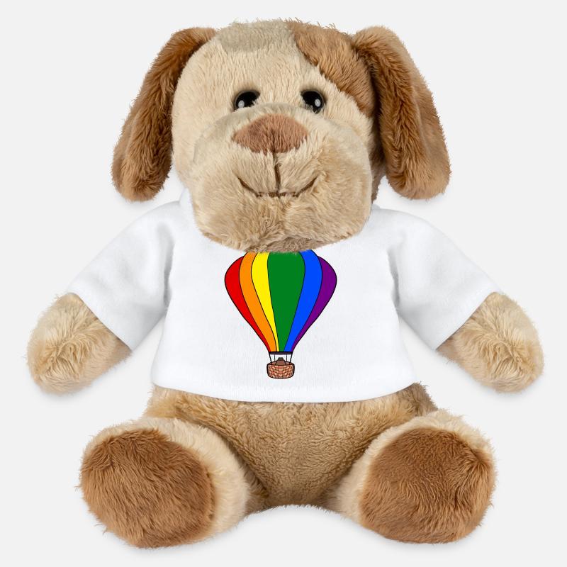 Regenbogen-Ballon - MiniFeet® Hund Helge - Weiß